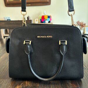 Michael Kors Medium Black Pebbled Leather Purse